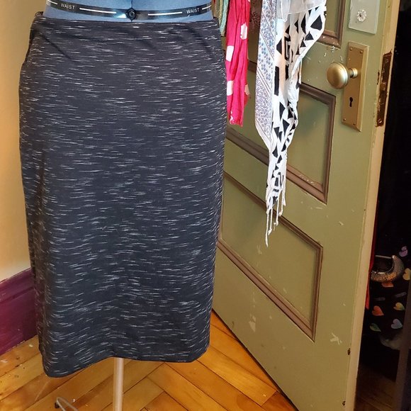 Dark Heathered Grey Pencil Skirt - Picture 1 of 2
